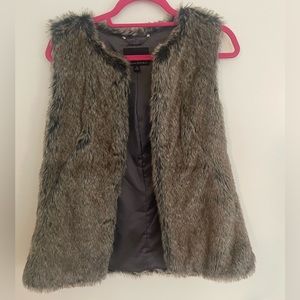 Banana Republic Faux Fur Vest - Fully Lined